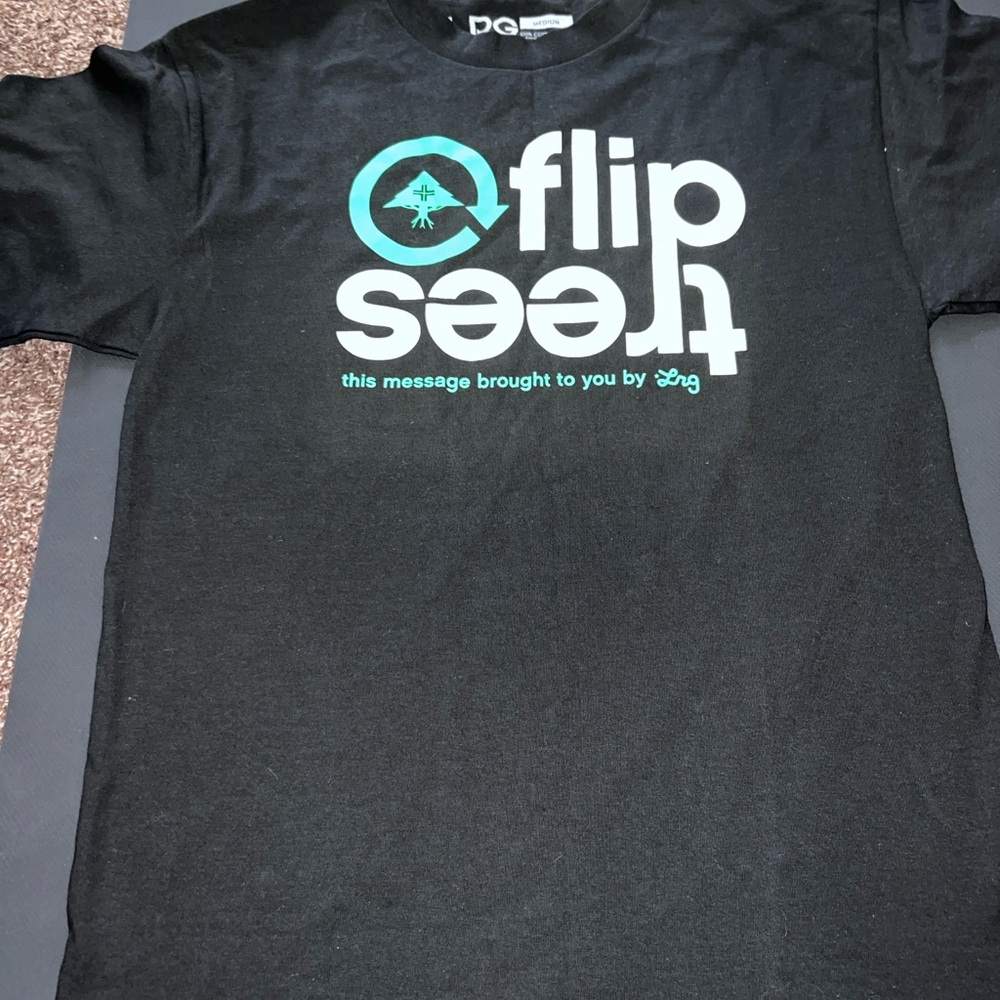 LRG Black and Teal Graphic Tee